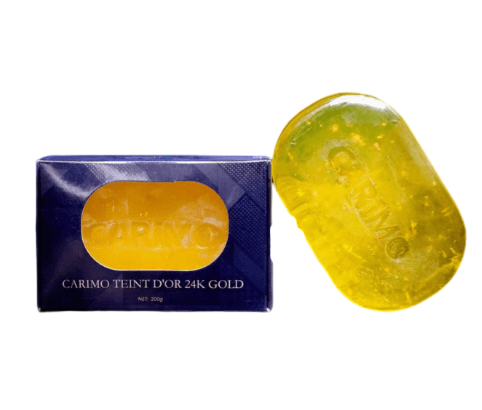 gold dyed soap