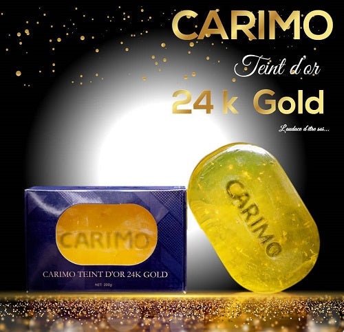 gold dyed soap