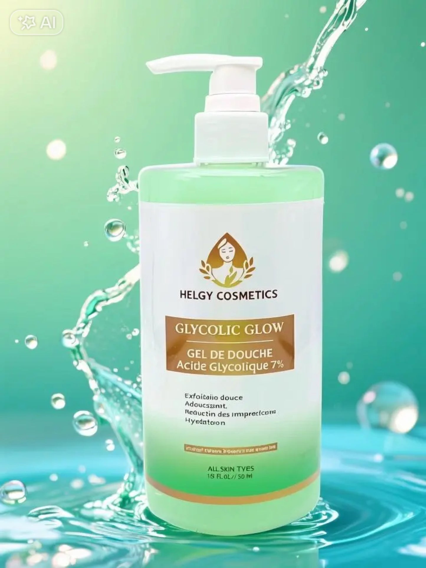 GlycolicGlow Shower Gel | Exfoliating Shower Gel | Blemish-prone skin