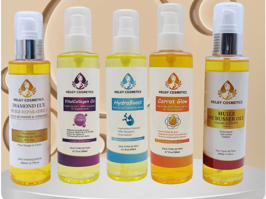 Pack 5 Huiles Booster | Pack Super Éclaircissant, Hydratant & Anti-Âge
